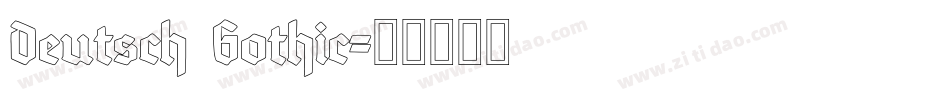 Deutsch Gothic字体转换